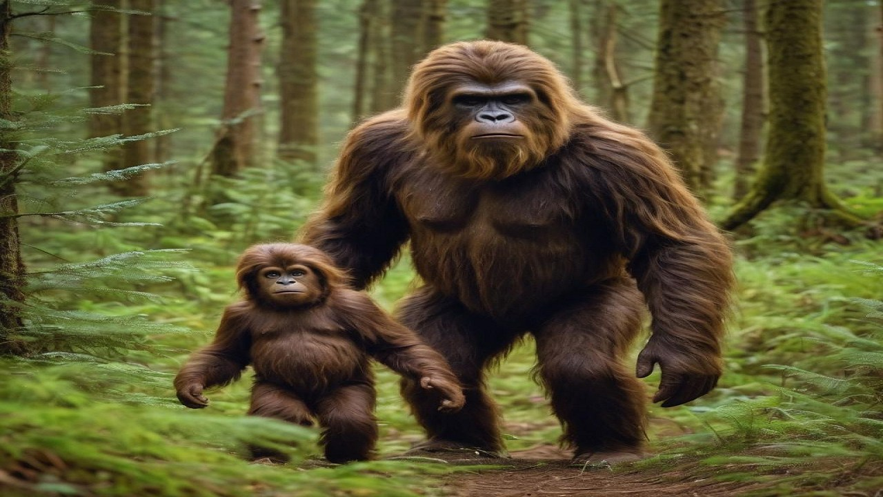 Encounter with a Sasquatch Family