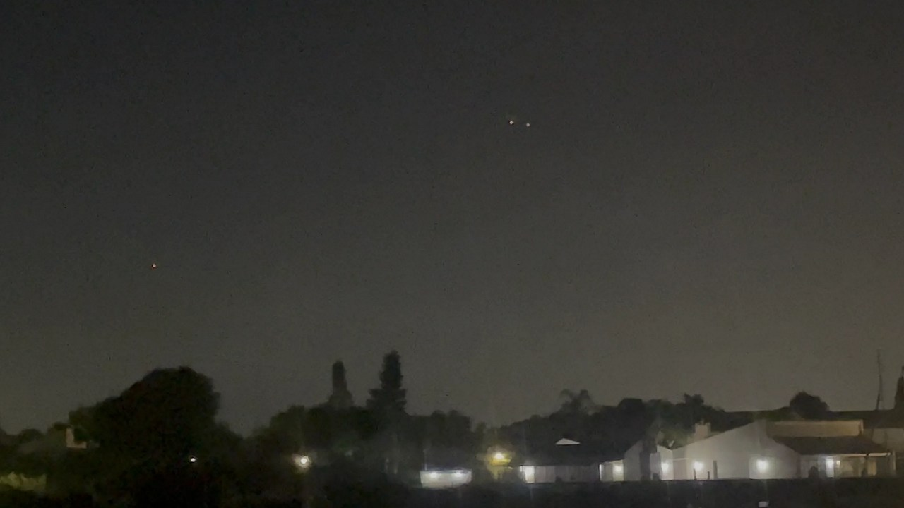 Saw Multiple UFOs before and after the SpaceX Launch Tonight